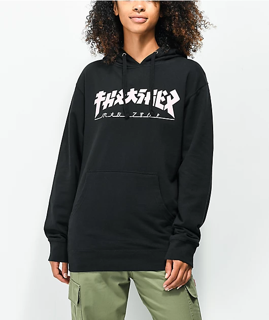 Thrasher Godzilla Black Hoodie