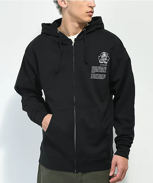 Vitriol Machines Black Zip Hoodie
