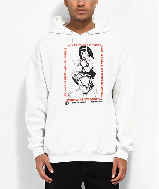 Cowboy Bebop Faye Valentine Alone White Hoodie