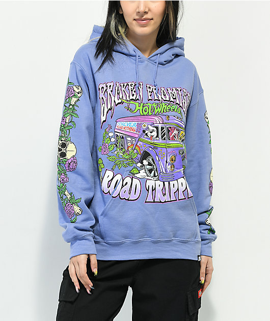 Broken Promises x Hot Wheels Road Trippin Purple Hoodie