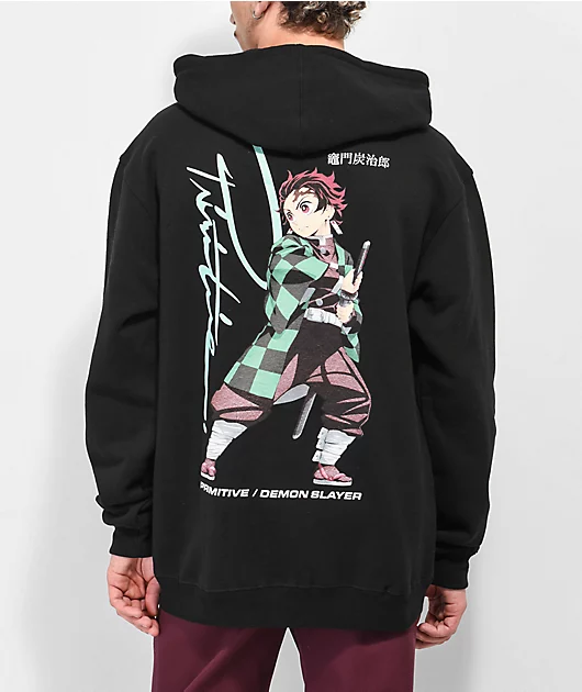 Primitive x Demon Slayer Tanjiro Black Hoodie