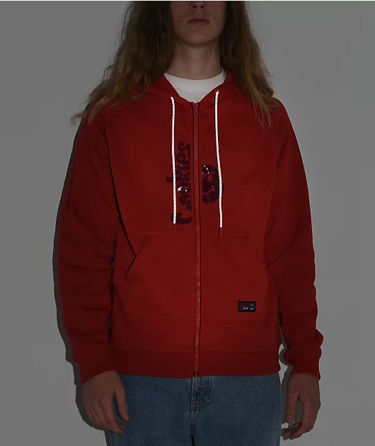 Cookies Searchlight Red Zip Hoodie