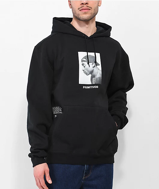 Primitive x Tupac No Changes Black Hoodie