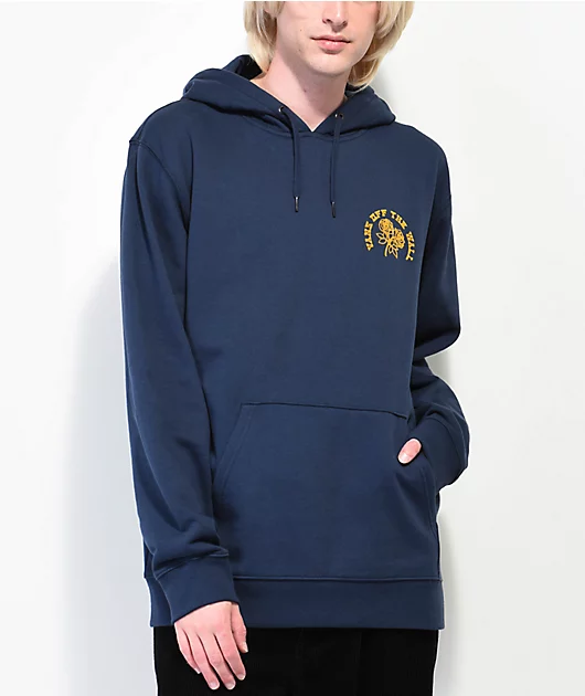 Vans Roses And Butterflies Navy Blue Hoodie