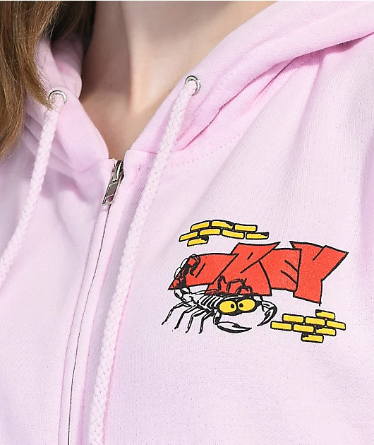 15162-obey-scorpion-pink-zip-hoodie-3.webp Obey Scorpion Pink Zip Hoodie
