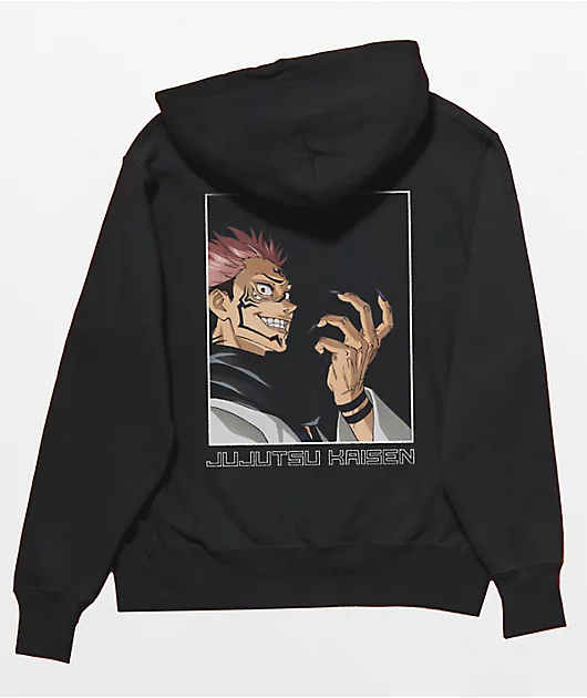 Episode x Jujutsu Kaisen Ryomen Sukuna Black Hoodie