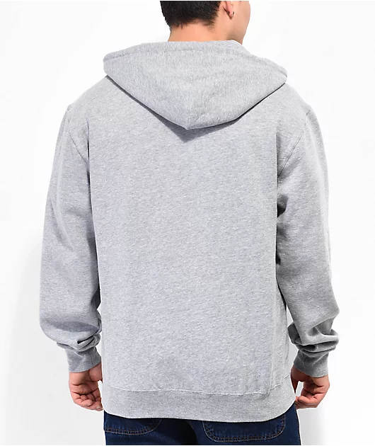 Zine Beimar Heather Grey Zip Hoodie