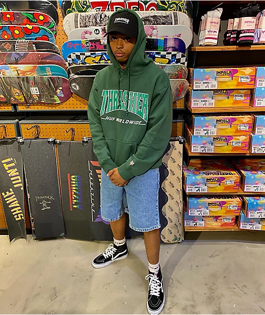 15425-huf-x-thrasher-bayview-forest-green-hoodie-7.webp HUF x THRASHER Bayview Forest Green Hoodie