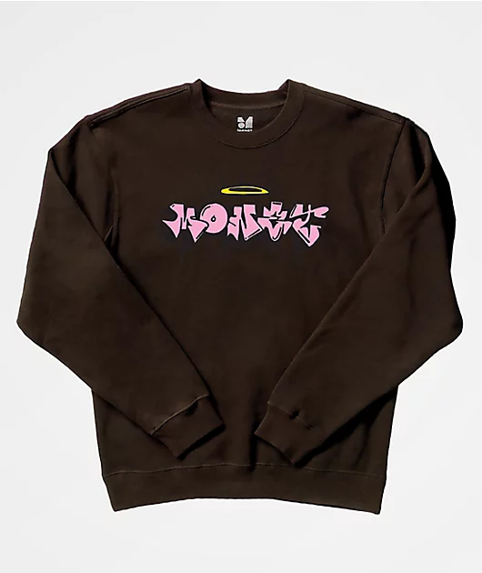 Monet Skateboards Drippin Brown Crewneck Sweatshirt