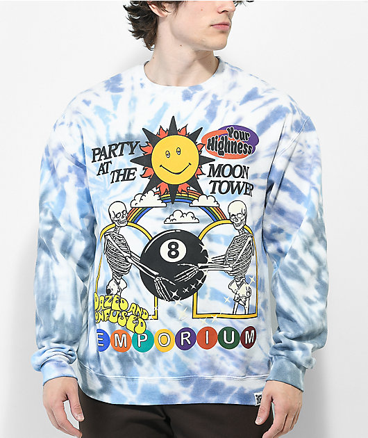 Your Highness x Dazed and Confused LA Emporium White Tie Dye Crewneck Sweatshirt