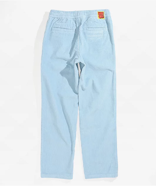 Empyre Kids Johnny Loose Fit Light Blue Corduroy Elastic Waist Skate Pants