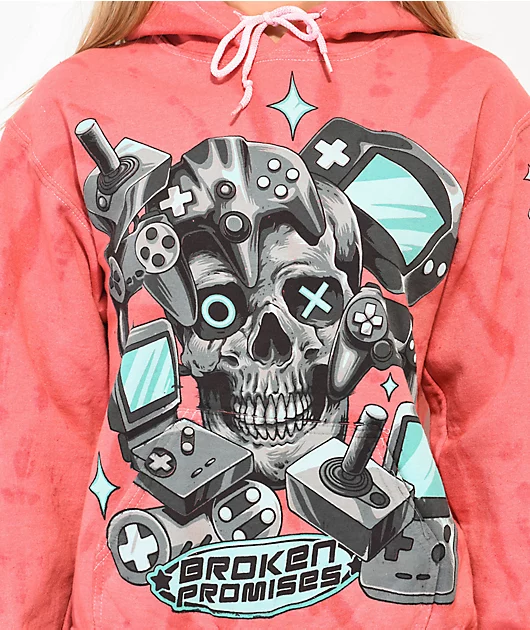 Broken Promises Console Pink Hoodie