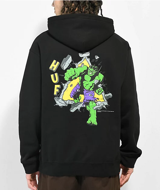 HUF x Hulk TT Black Hoodie