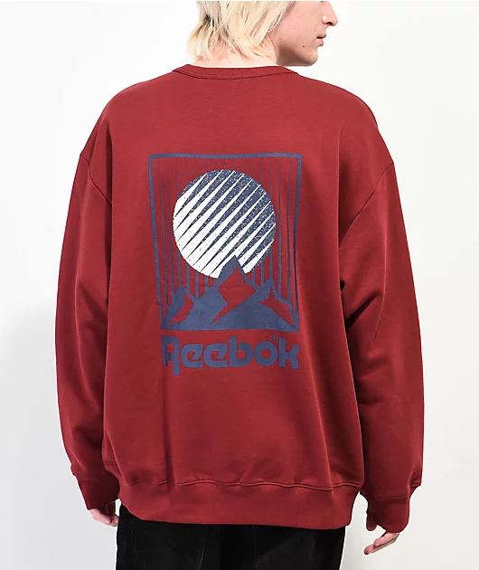 Reebok Classics GRFX Burgundy Crewneck Sweatshirt
