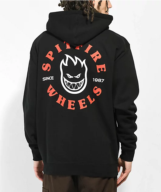 Spitfire Bighead Black Zip Hoodie