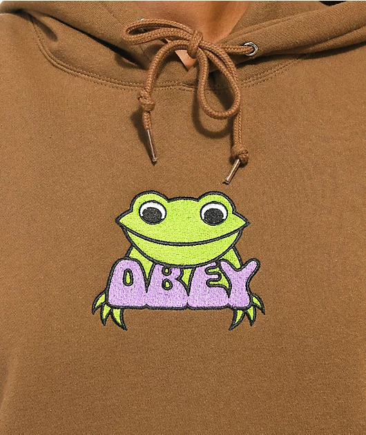 15941-obey-ribbit-embroidered-brown-hoodie-3.webp Obey Ribbit Embroidered Brown Hoodie