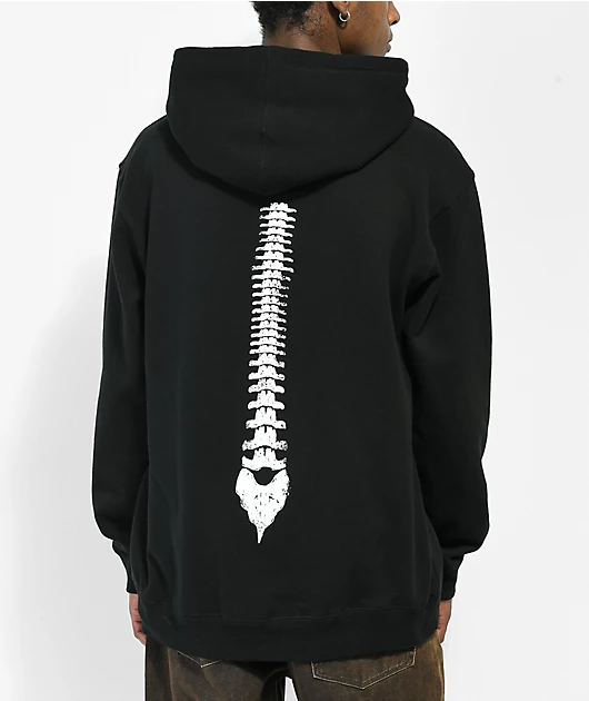 Hoodlum by Darby Allin Spine Black Hoodie