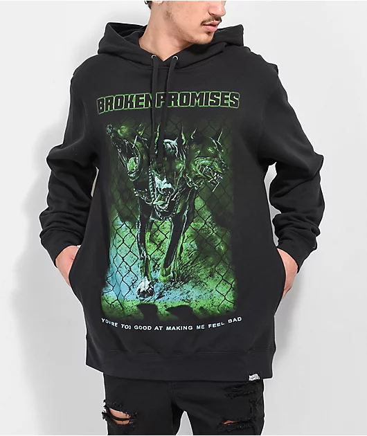 Broken Promises Ravenous Black Hoodie