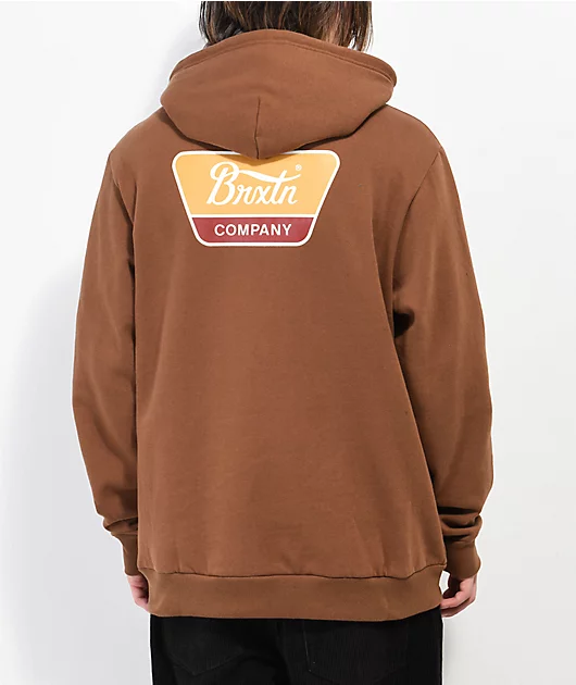 Brixton Linwood Brown Hoodie