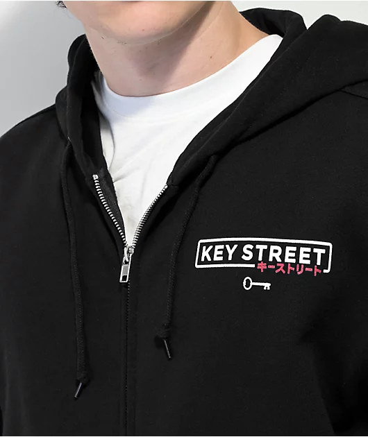 16448-key-street-old-skool-black-zip-hoodie-3.webp Key Street Old Skool Black Zip Hoodie