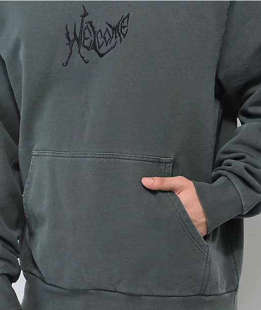16528-welcome-spine-dark-green-hoodie-3.webp Welcome Spine Dark Green Hoodie