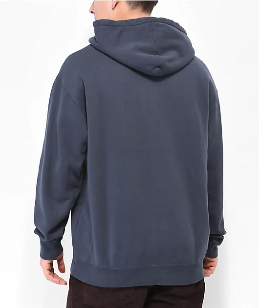 Welcome Scrawl Black Garment Dye Hoodie