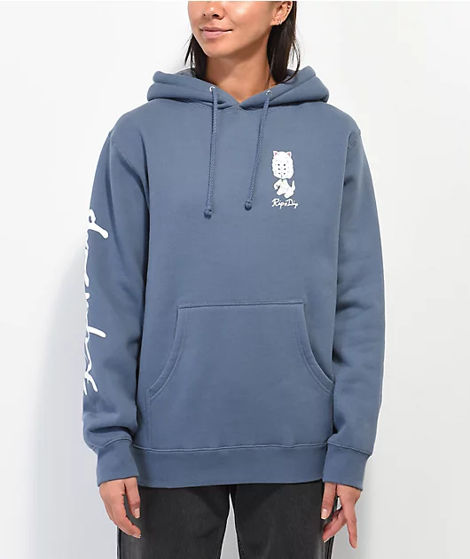 RIPNDIP Big Head Storm Blue Hoodie