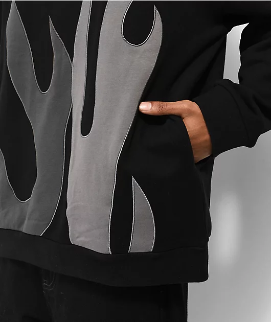 16913-ragged-priest-scorch-black-grey-hoodie-4.webp Ragged Priest Scorch Black & Grey Hoodie