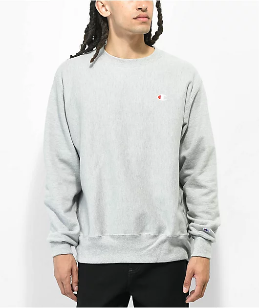 Champion Reverse Weave Grey Crewneck Sweatshirt
