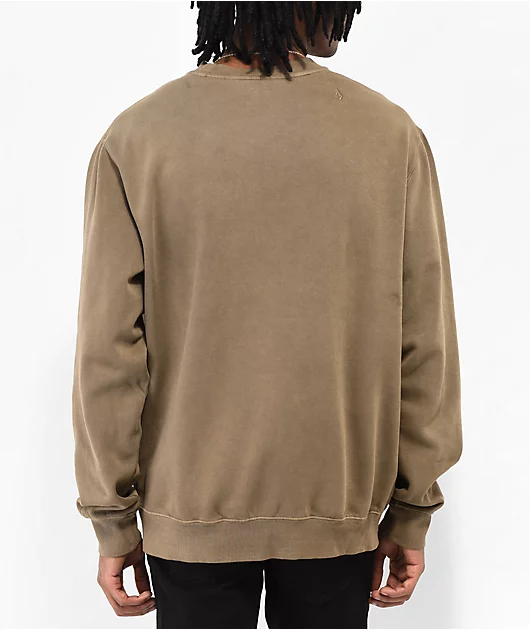 Volcom Compstone Brown Crewneck Sweatshirt