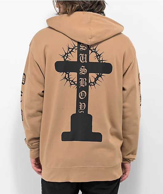 SUS BOY Tombstone Tan Zip Hoodie