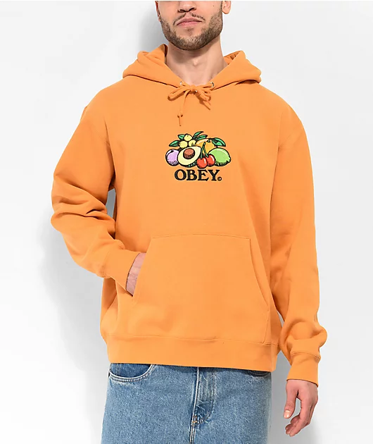 Obey Basket Orange Hoodie