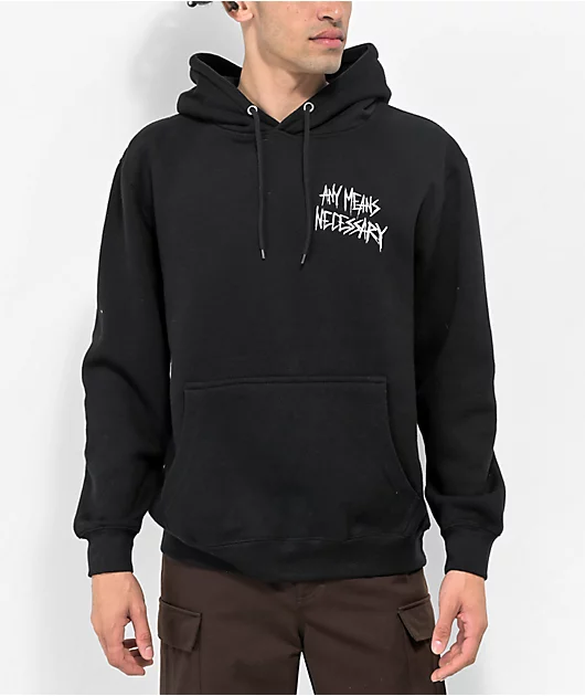 Any Means Necessary Always Smile Black Hoodie