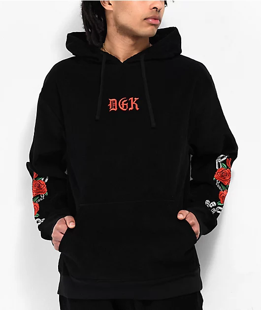 DGK Poetry Black Corduroy Hoodie