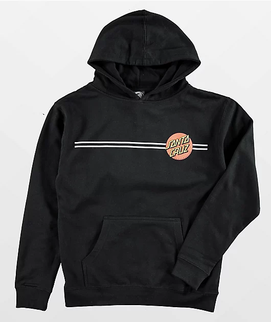 Santa Cruz Kids Classic Dot Black Hoodie