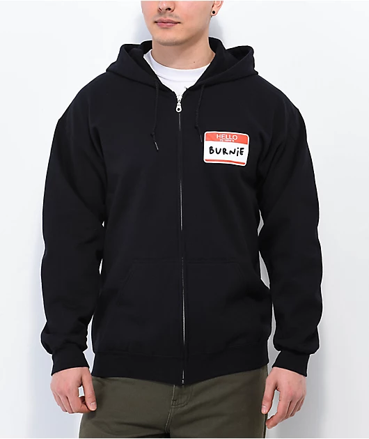 The High & Mighty Burnie Black Zip Hoodie