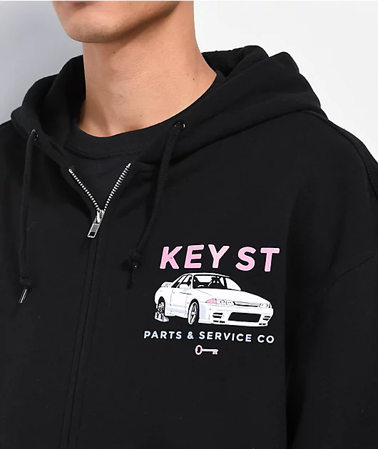 17519-key-street-parts-services-black-zip-hoodie-3.webp Key Street Parts & Services Black Zip Hoodie