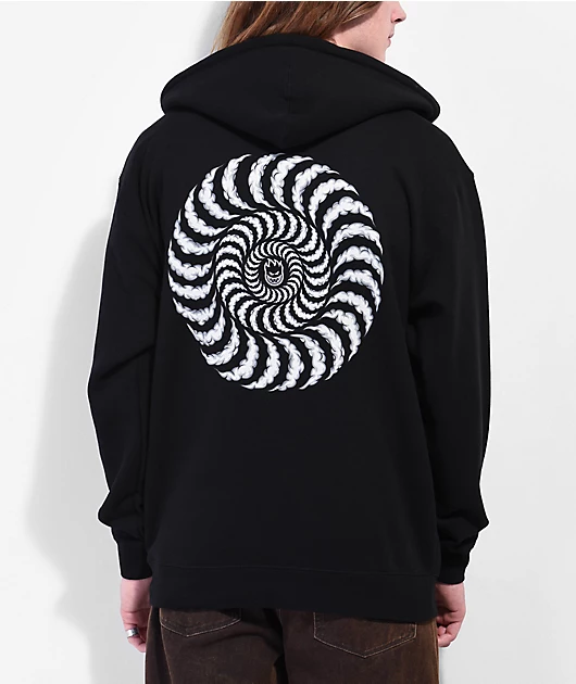 Spitfire Smoke Classic Black Zip Hoodie