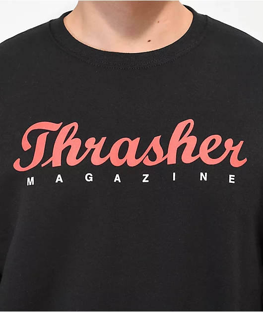 Thrasher Script Black Crewneck Sweatshirt