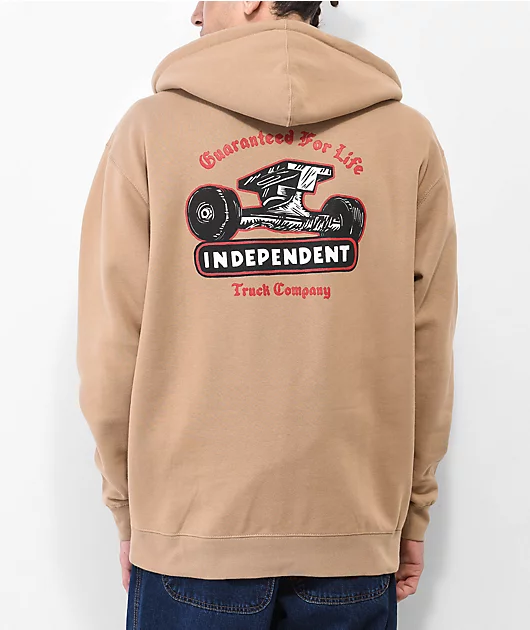 Independent Guaranteed For Life Truck Co. Sand Zip Hoodie