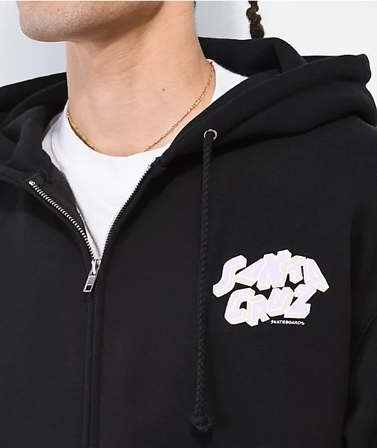17655-santa-cruz-scattered-strip-black-zip-hoodie-3.webp Santa Cruz Scattered Strip Black Zip Hoodie