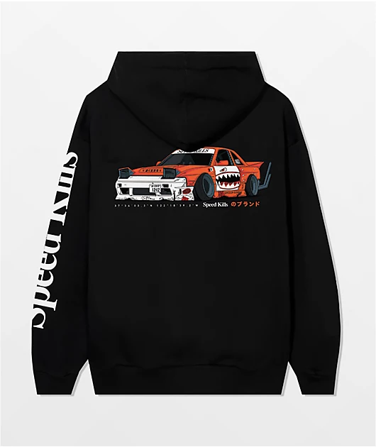 Speed Kills Club Black Hoodie