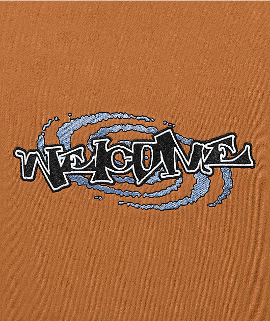 Welcome Vortex Brown Crewneck Sweatshirt