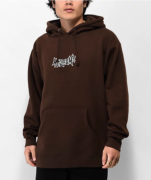 Welcome Vamp Brown Hoodie