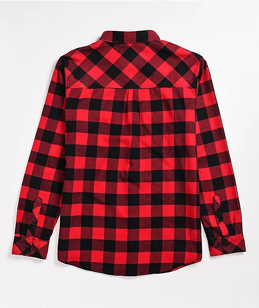 Dravus Willard Red & Black Flannel Shirt