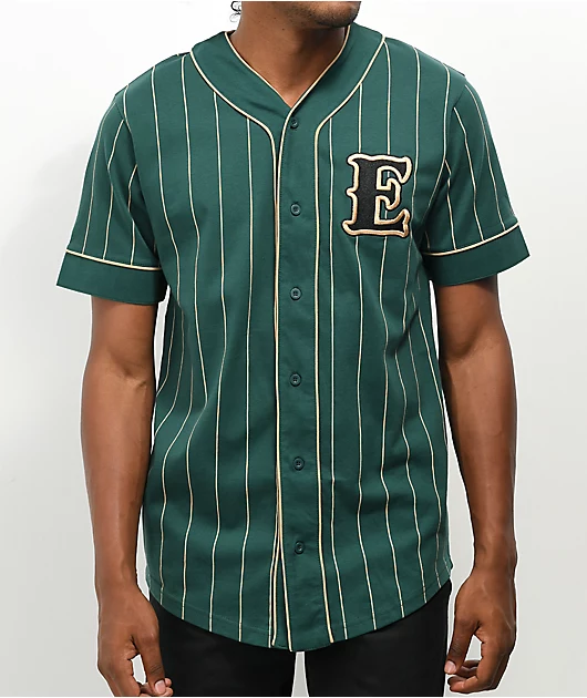Empyre Chuck Green Striped Baseball Jersey