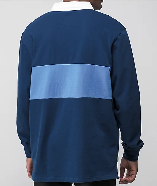 Krooked Eyes Navy & Blue Rugby Shirt