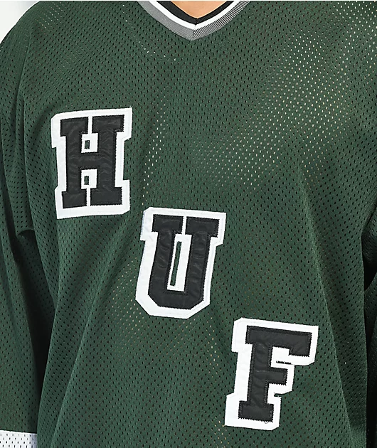 HUF Star Green & White Hockey Jersey