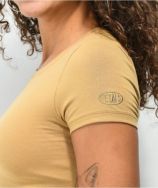 18663-petals-and-peacocks-you-re-a-trip-sand-crop-t-shirt-3.webp Petals and Peacocks You're A Trip Sand Crop T-Shirt