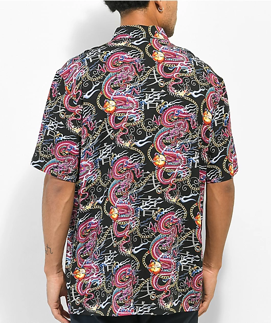 DGK Virtue Black Short Sleeve Button Up Shirt